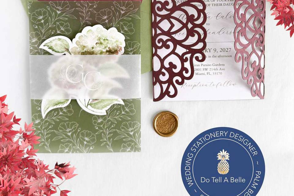 Die Cut Wedding Invitations