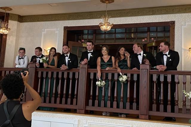Photos on the balcony