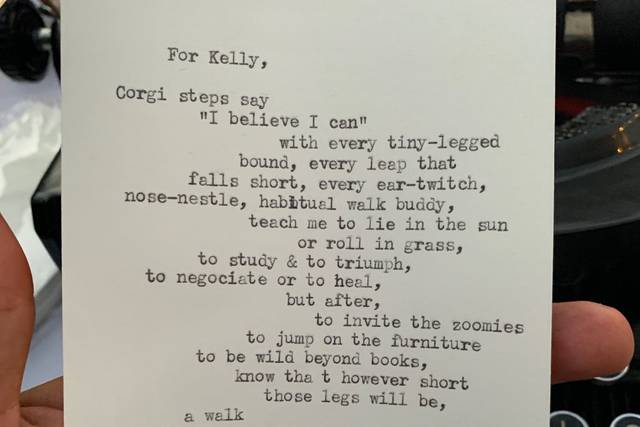 A dog poem - a common request