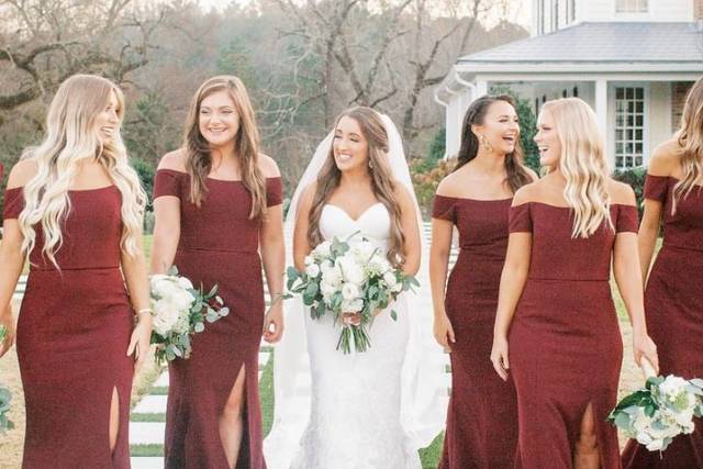 Elegant wedding party