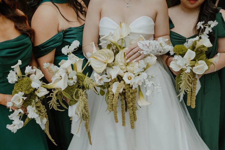 Stunning bridal party