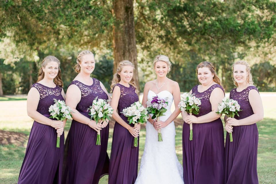 Purple themed wedding