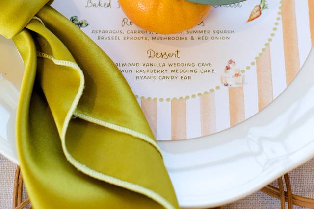 Citrus Escort Cards