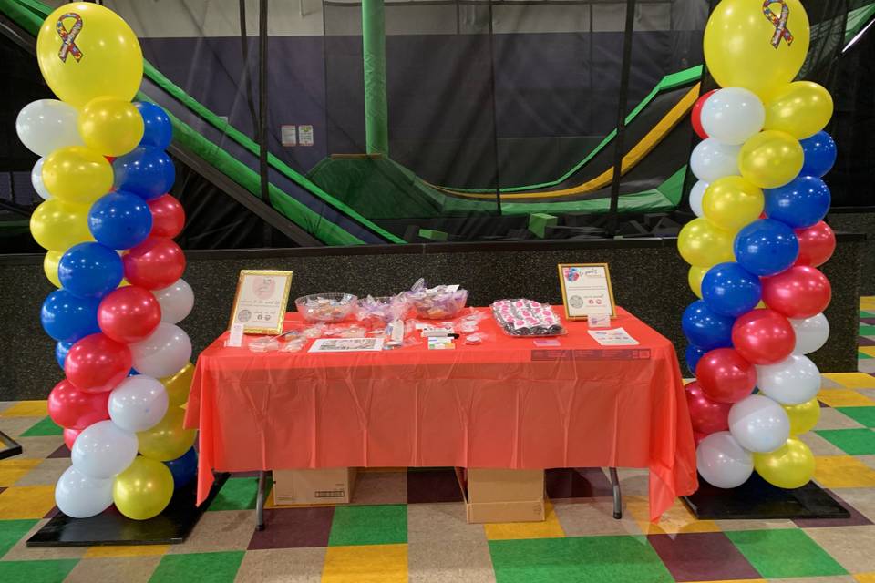 Autism awareness sweets table