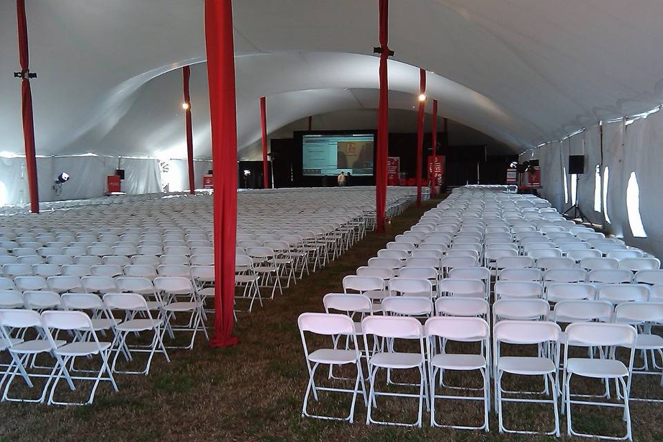 TENSION TENTS used for large corporate events