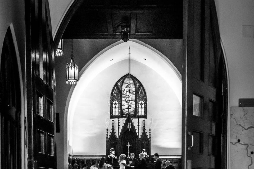 Classic church wedding