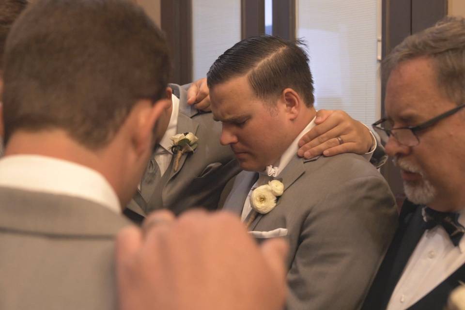 Prayer before his I do