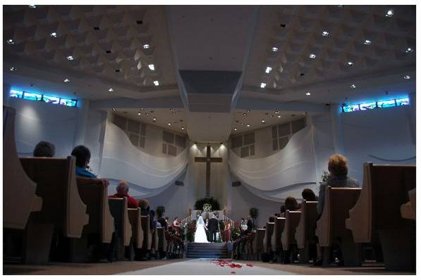 beautiful church wedding ceremony