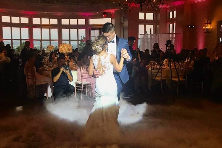 First Dance w/low laying fog