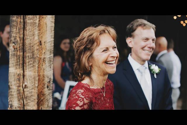 Bride's parents after ceremony