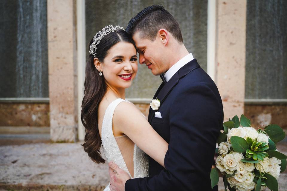 Happy newlyweds