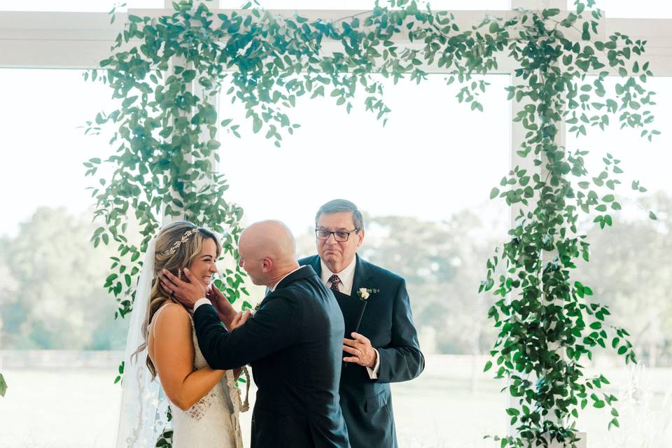 A romantic wedding