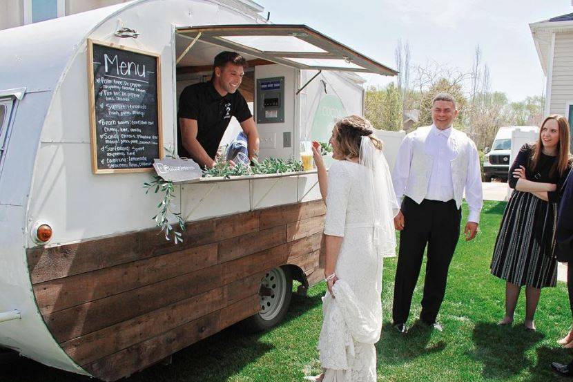 Vintage caravan wedding vendor