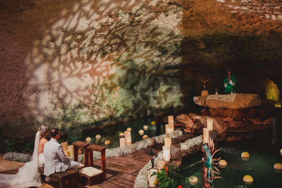 Catholic Ceremony in Xcaret