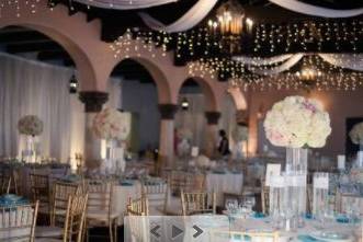 Indoor wedding reception