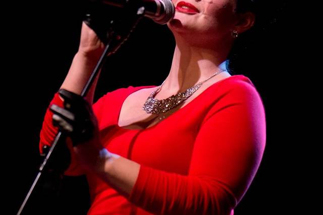 On stage