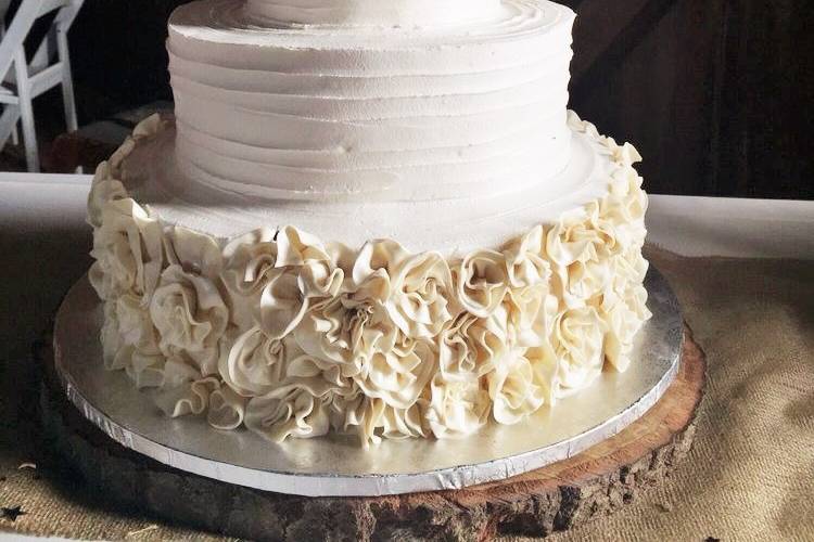 Textured cake