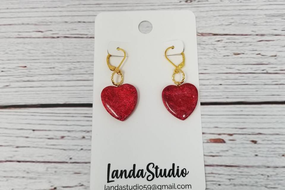 Polymer clay earrings