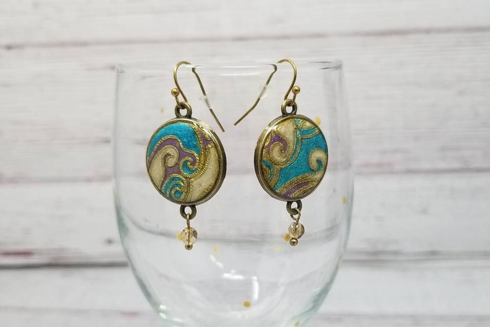 Polymer clay earrings