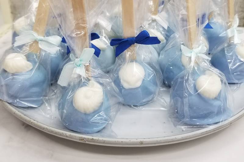 Beach Themed Cake Pops