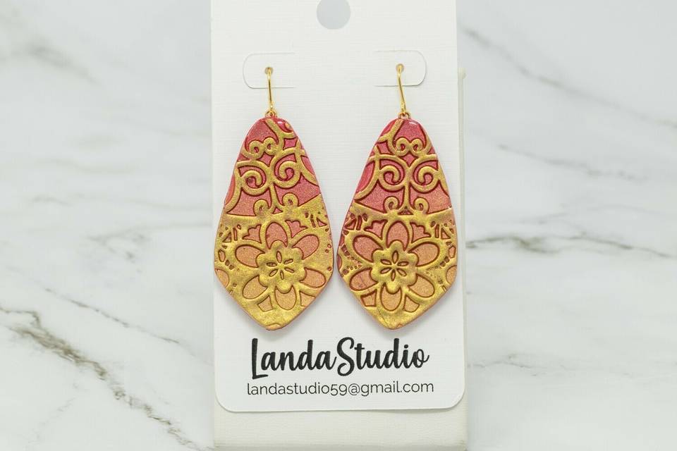 Polymer clay earrings