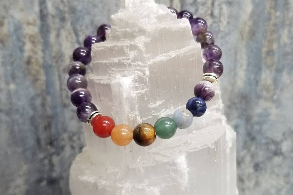 Rainbow chakra braclet