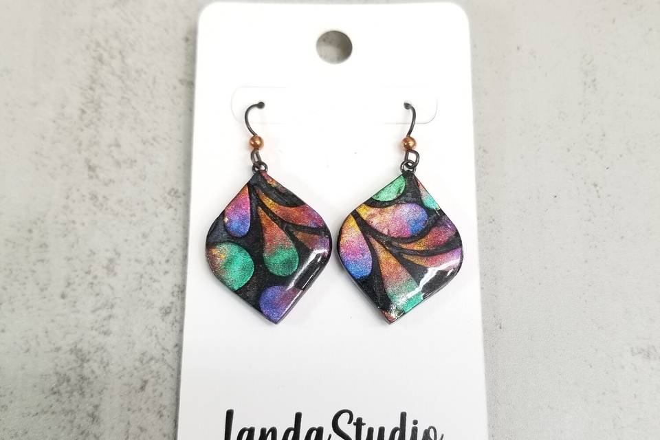 Polymer clay earrings