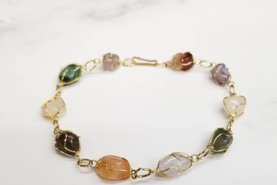 Handmade quartz bracelet