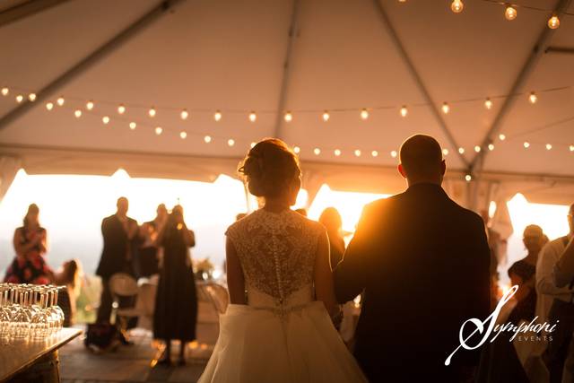 Reception at sunset