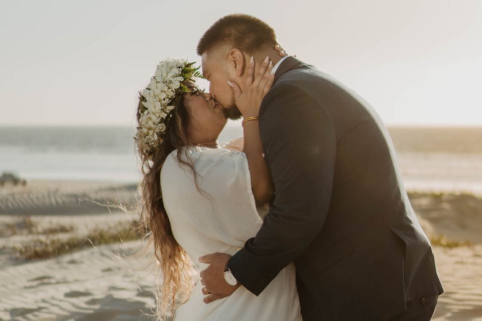 Ceremony at Oceano Elopement