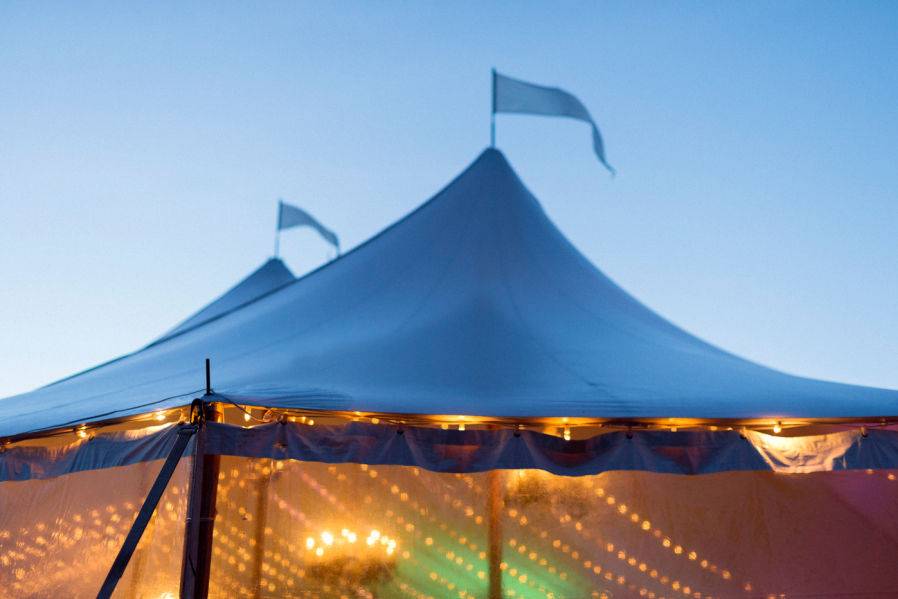 Big white tent