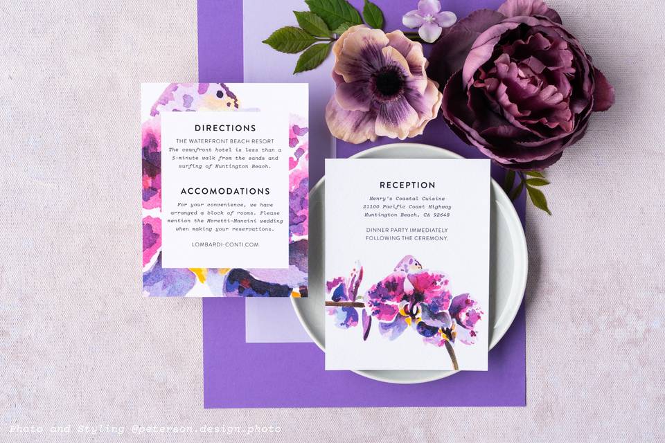 Details and Reception Card