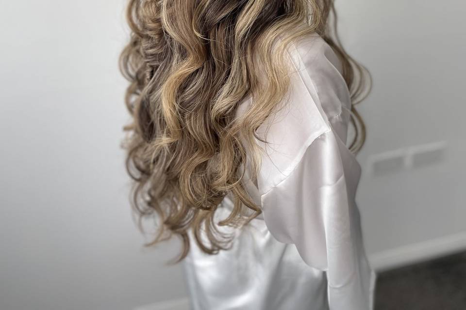 Half up with braid