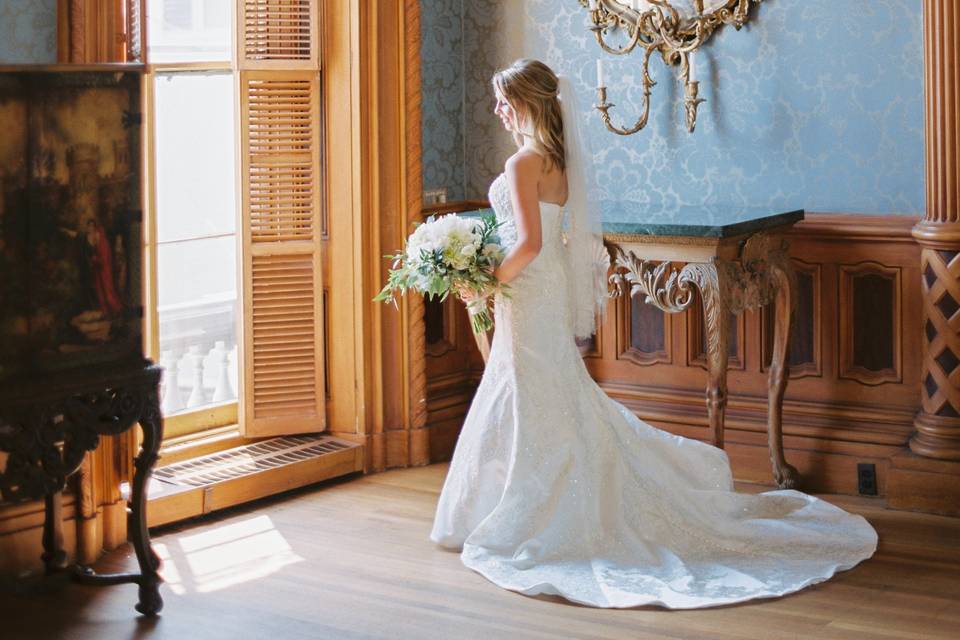 Bride by the window