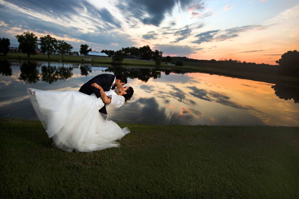 Dipping the bride