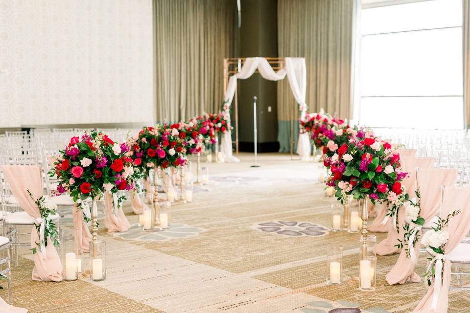 The Fairmont hotel ceremony