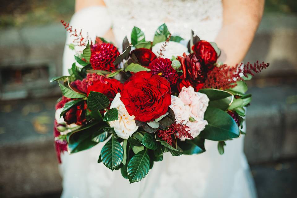 Fall wedding bridal bouquet