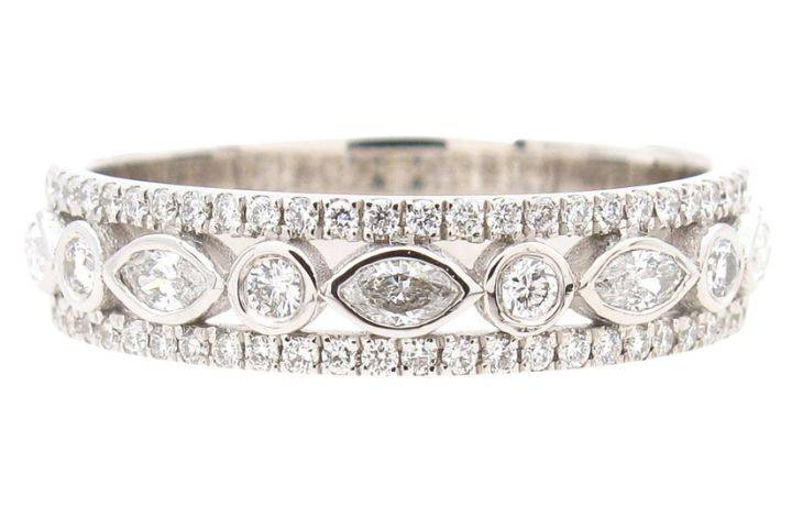 Thick womens's wedding bands
