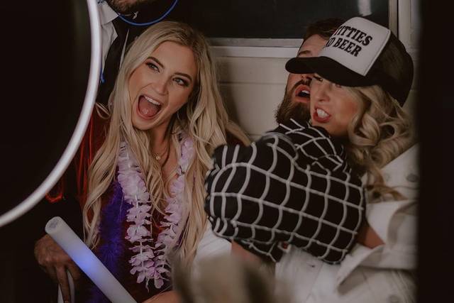 Photo booth wedding fun
