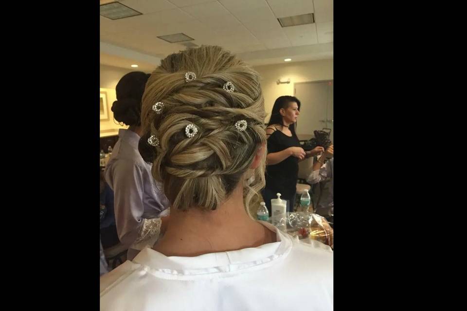 Bride' Updo hair Style