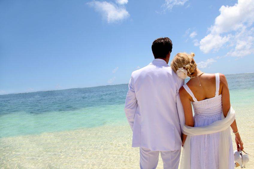 Bride & Groom on Beach