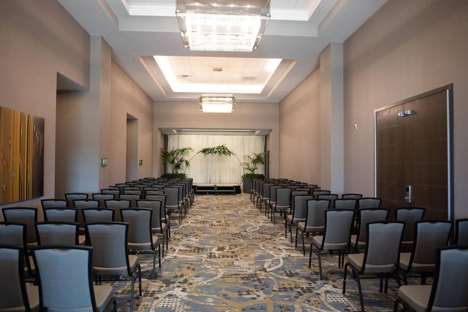 Wedding Ceremony in Hallway