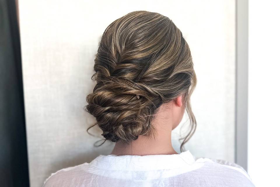 Textured updo