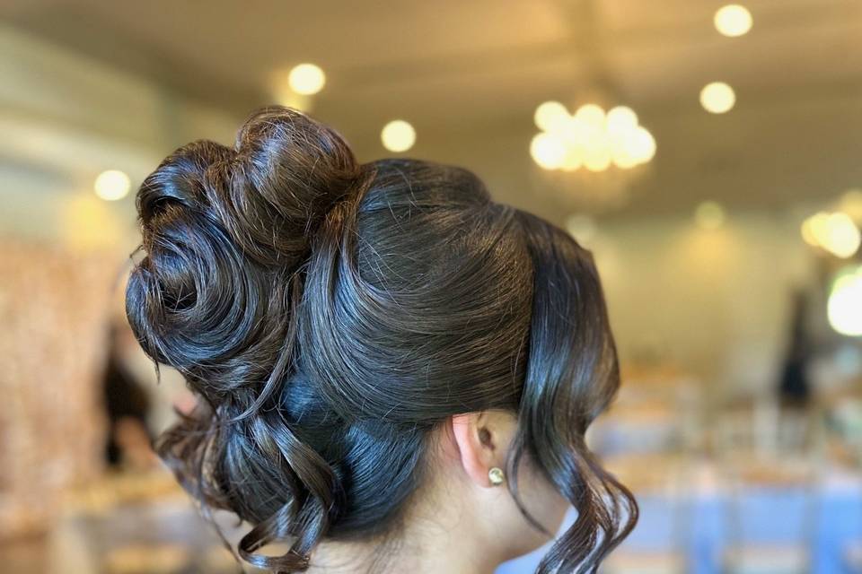 Messy updo