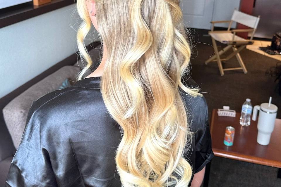 Sleek half up