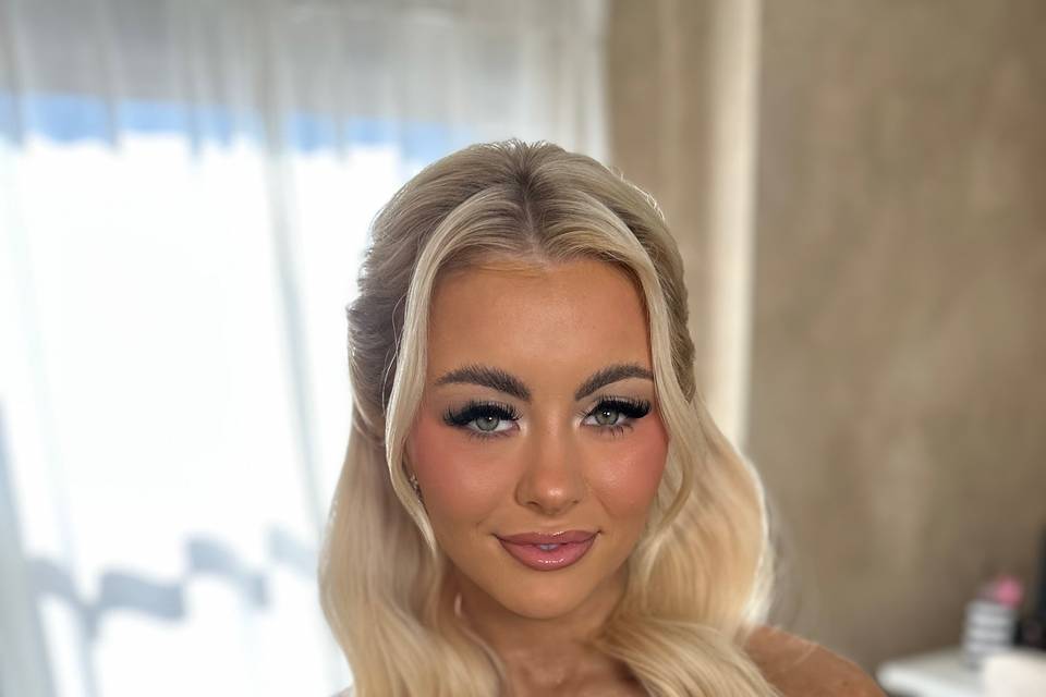Soft half up