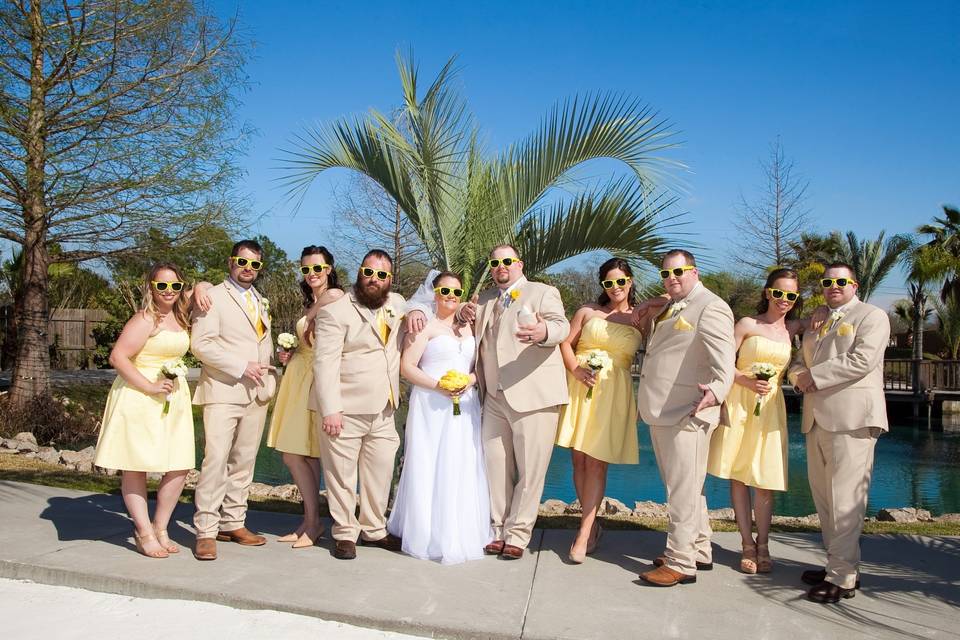 Yellow dresses