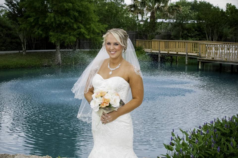 Bride getting ready