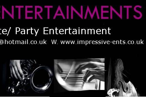 IMPRESSIVE ENTERTAINMENTS Singer/ Acoustic Duo/ Jazz Band/ Party Band/ DJ's and more