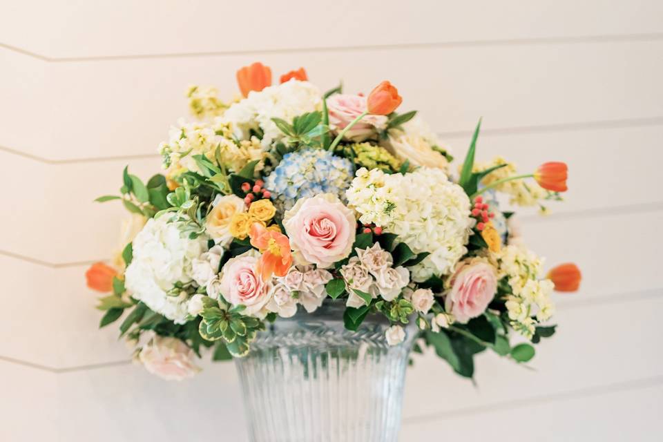 Large floral arrangement